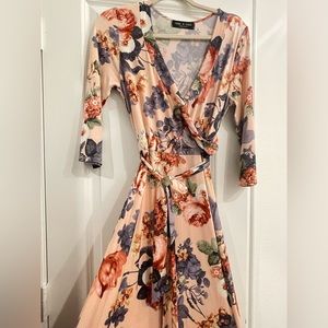 Floral long maxi dress